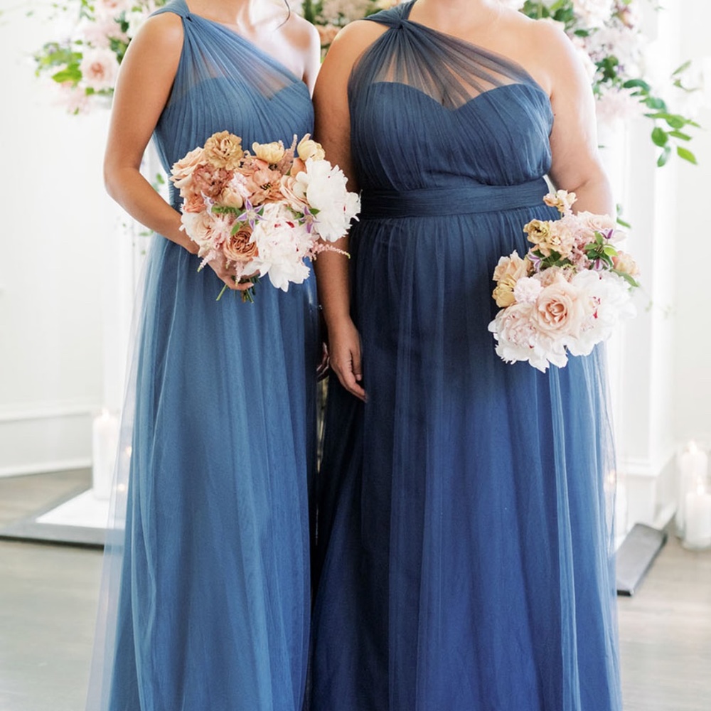 Revelry Bridesmaid Dress: Bella Tulle Dress, Romantic Blue - Size: 6